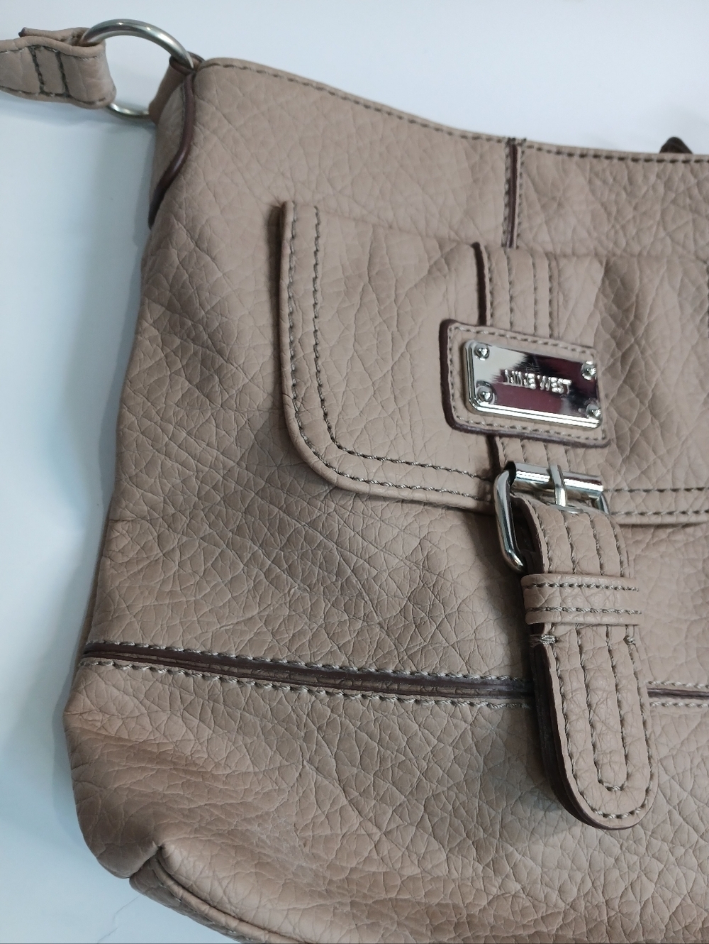 Nine West Crossbody Bag | Beige Small Shoulder Purse | New With Tags - Picture 2 of 4
